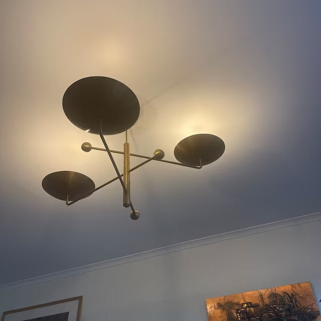 Ceiling light fixture which give indirect light made up of brass Sputnik Chandelier - Stylish and Contemporary Ceiling Light Fixture