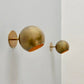 Lightolier Sconces - Pair of Modern Italian Raw Brass Mid Century Lamp for Elegant Home Decor