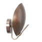 Handmade Vintage Wall Sputnik - 1 Light Mid Century Modern Raw Brass with Curved Shades