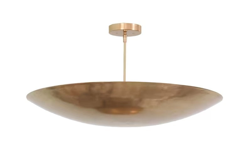 6 Light Elegant Ceiling Flushmount light Pendant Mid Century Modern Raw Brass Sputnik chandelier light Fixture.