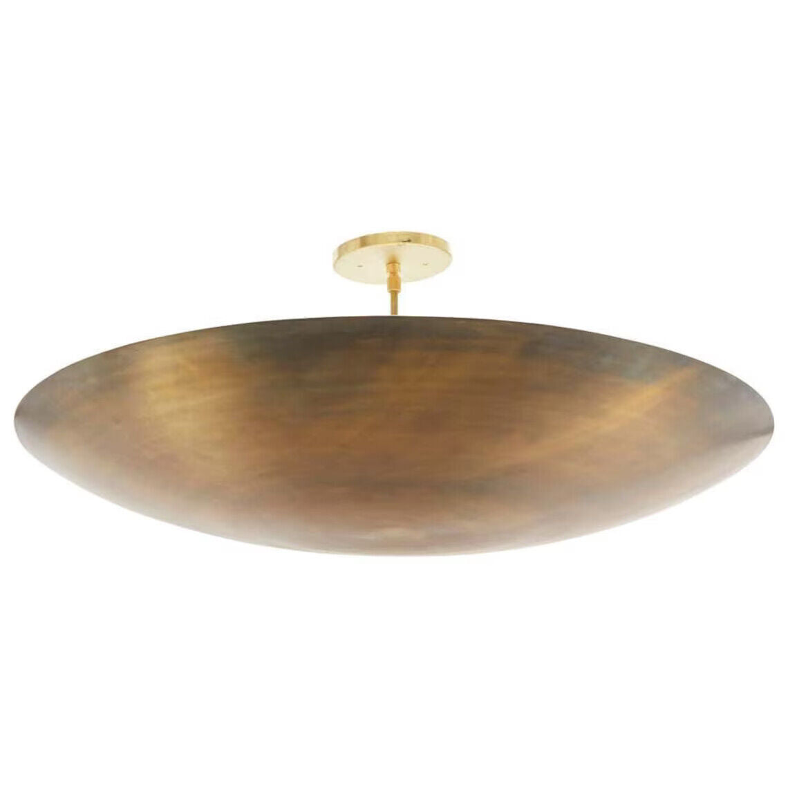 6 Light Elegant Ceiling Flushmount light Pendant Mid Century Modern Raw Brass