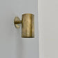 Cylinder Light Wall Sconce in Raw Brass - Italian Mid Century Lamp