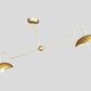 2 Arm Pendant light Mid Century Modern Brass Sputnik Chandelier - Beautiful Light