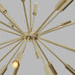 24 Arm Brass Sputnik Chandelier Light Fixture Mid Century Style Sputnik Pendant