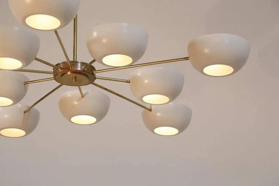 10 Arms Sputnik Chandelier Italian Mid Century Stylish Light Modern Fixture Home