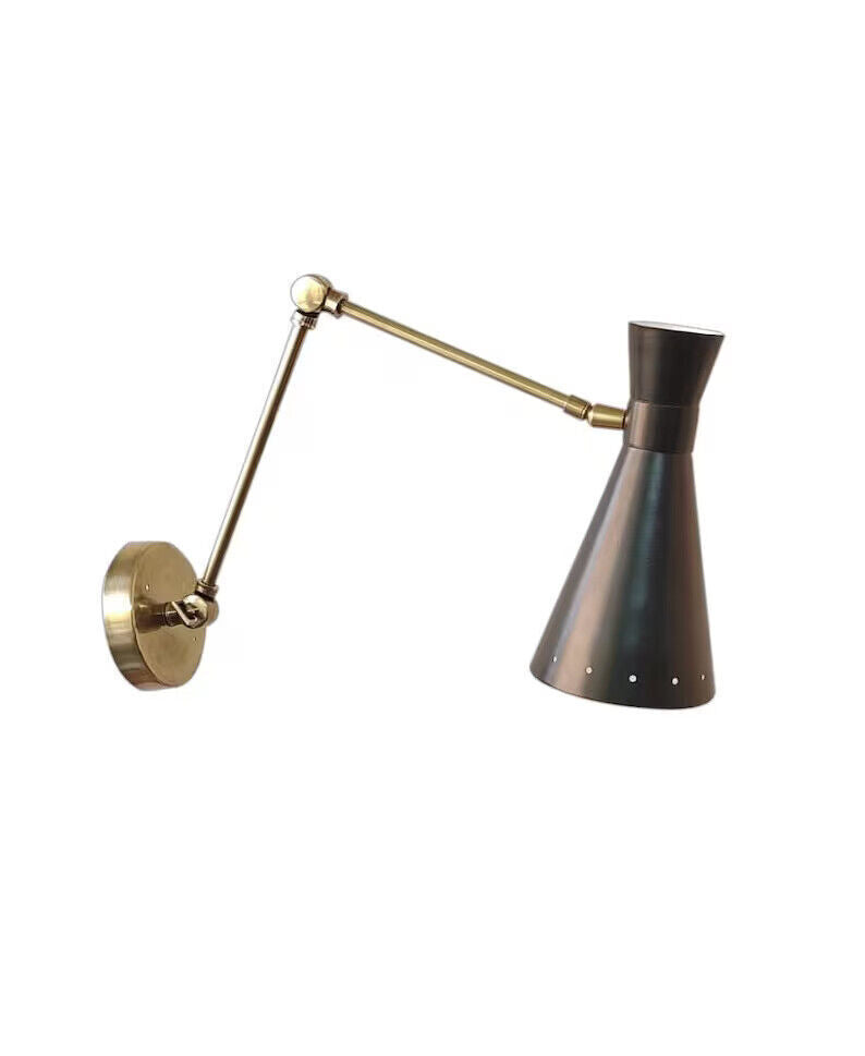 Mid Century Modern Raw Brass Sputnik Chandelier - Wall Light Fixture