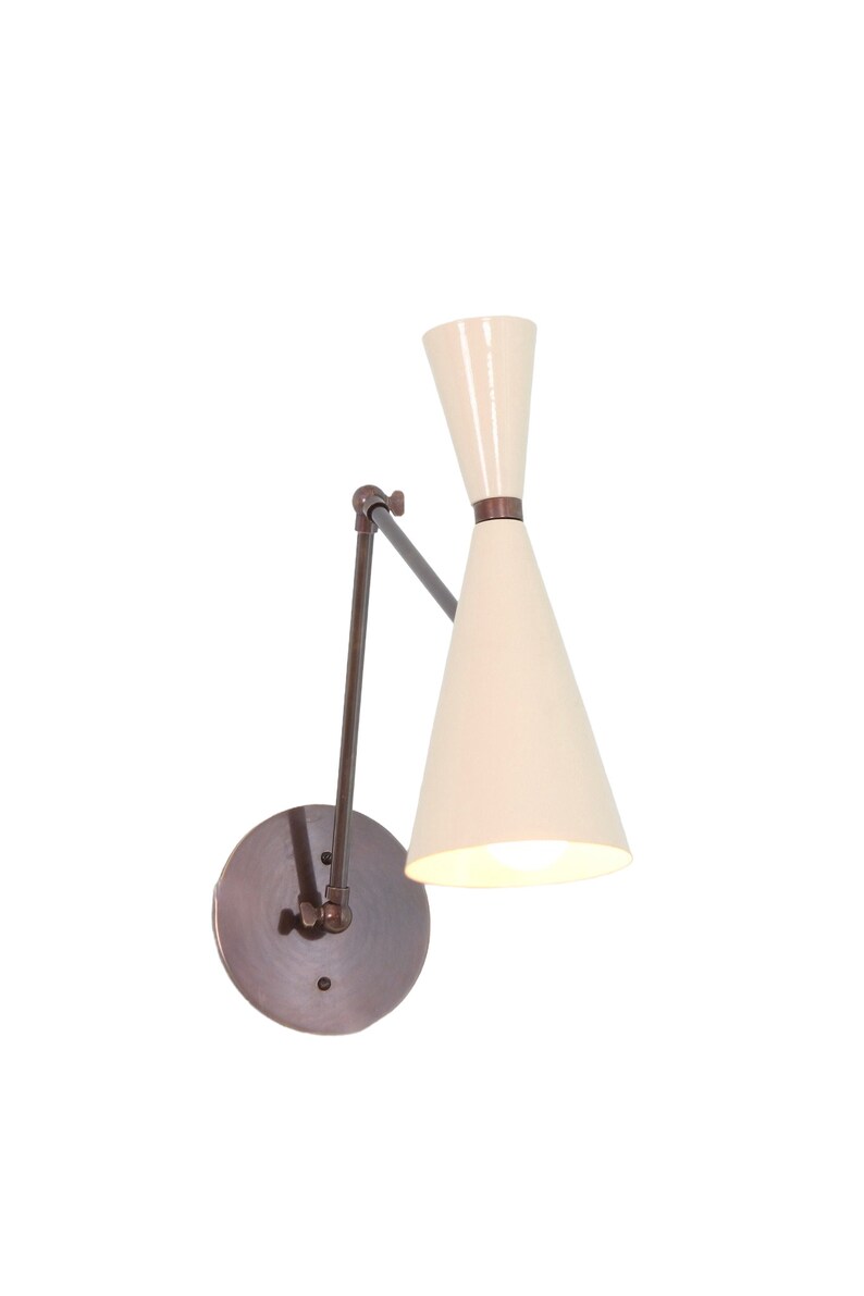 1 Light Shade Shades Handmade Vintage Wall Mid Century Modern Raw Brass Sputnik chandelier light Fixture