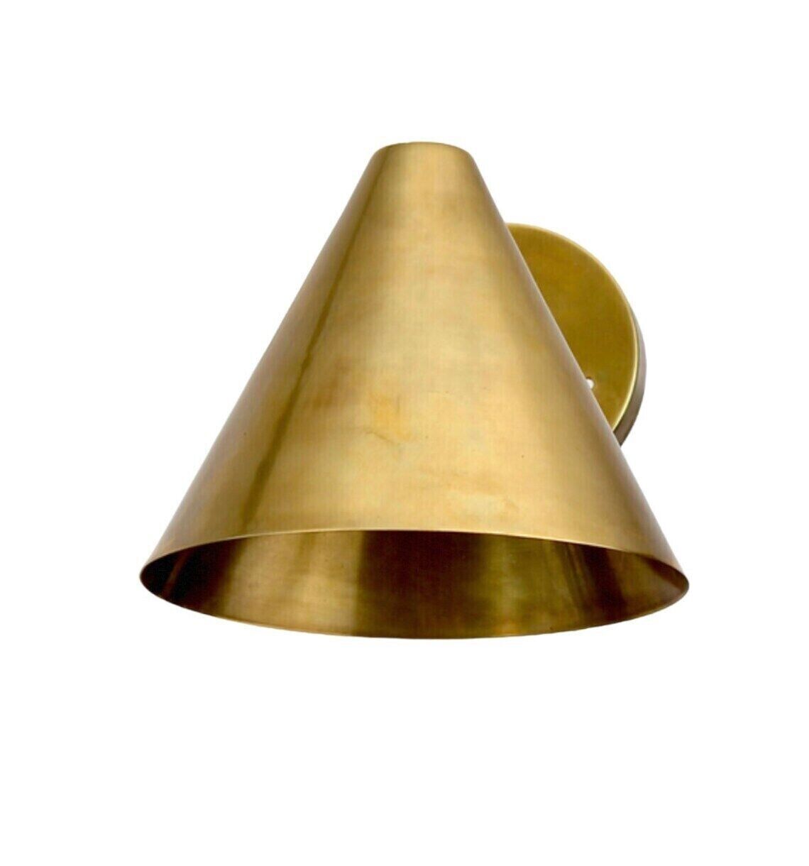 Adjustable Wall Lamp Light Sconce CONO Handmade Raw Brass Spot Lighting