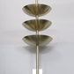 Mid Century Modern Brass Decorative 3 Dish Handcrafted Wall Lamp Luminaire