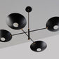 Sputnik chandelier mid century Handmade, Vintage mid century fixture Brass