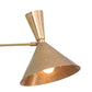3 Light Contemporary Style Raw Brass Chandelier Light Fixture