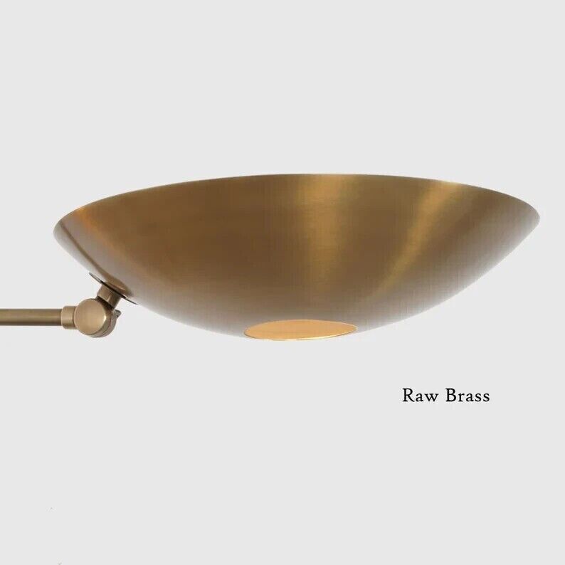 3 Light Mid Century Modern Raw Brass Pendant Sputnik chandelier light Fixture