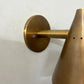 Wall Lamp Elegant Brilliance Raw Brass Handmade Mid Century Cone Sytle