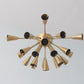 20 Cone Light Handmade Vintage Ceiling Mid Century Raw Brass Sputnik chandelier light Fixture