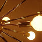Mid Century Brass Sputnik StarBurst Chandelier Light Fixture Italian Ceiling