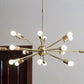 Mid Century Brass Sputnik Chandelier 18 Arms Modern Pendant Lamp Ceiling Light