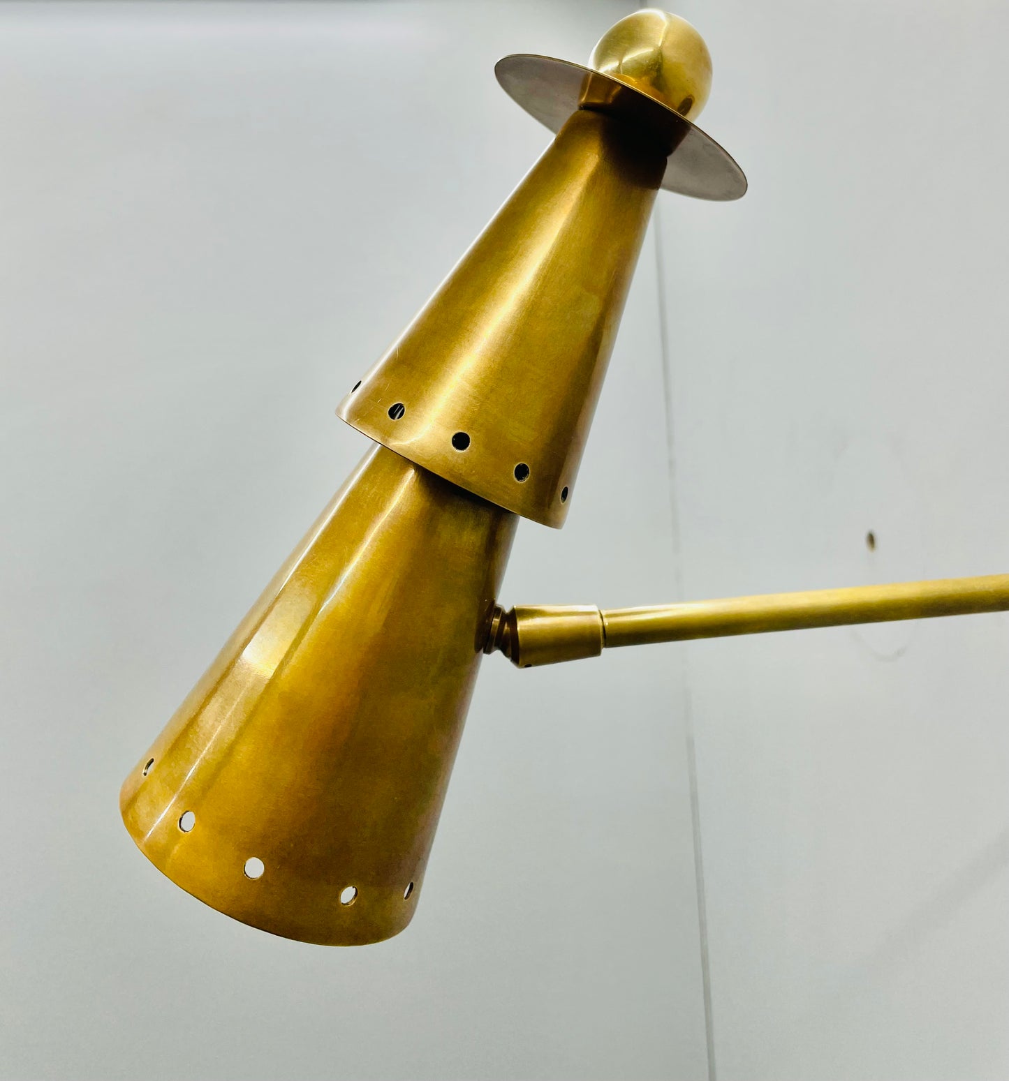 Mid Century Modern Wall Sconce light Brass Wall Lamp Vanity Light Fixture Model No. 74