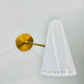 Mid Century Modern White Shades Wall Sconce - 72