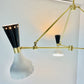 3 Light Pendant Mid Century Modern Brushed Brass Sputnik Chandelier Light Fixture