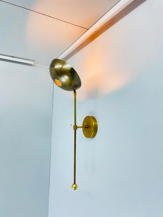 Modern Handcrafted Brass Wall Sconce - Handmade Brass Wall Light Lamp - Hallway Entrance Lighting