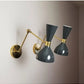 Italian Diabolo Brass Wall Sconce Lamp - Vintage Mid Century Lighting