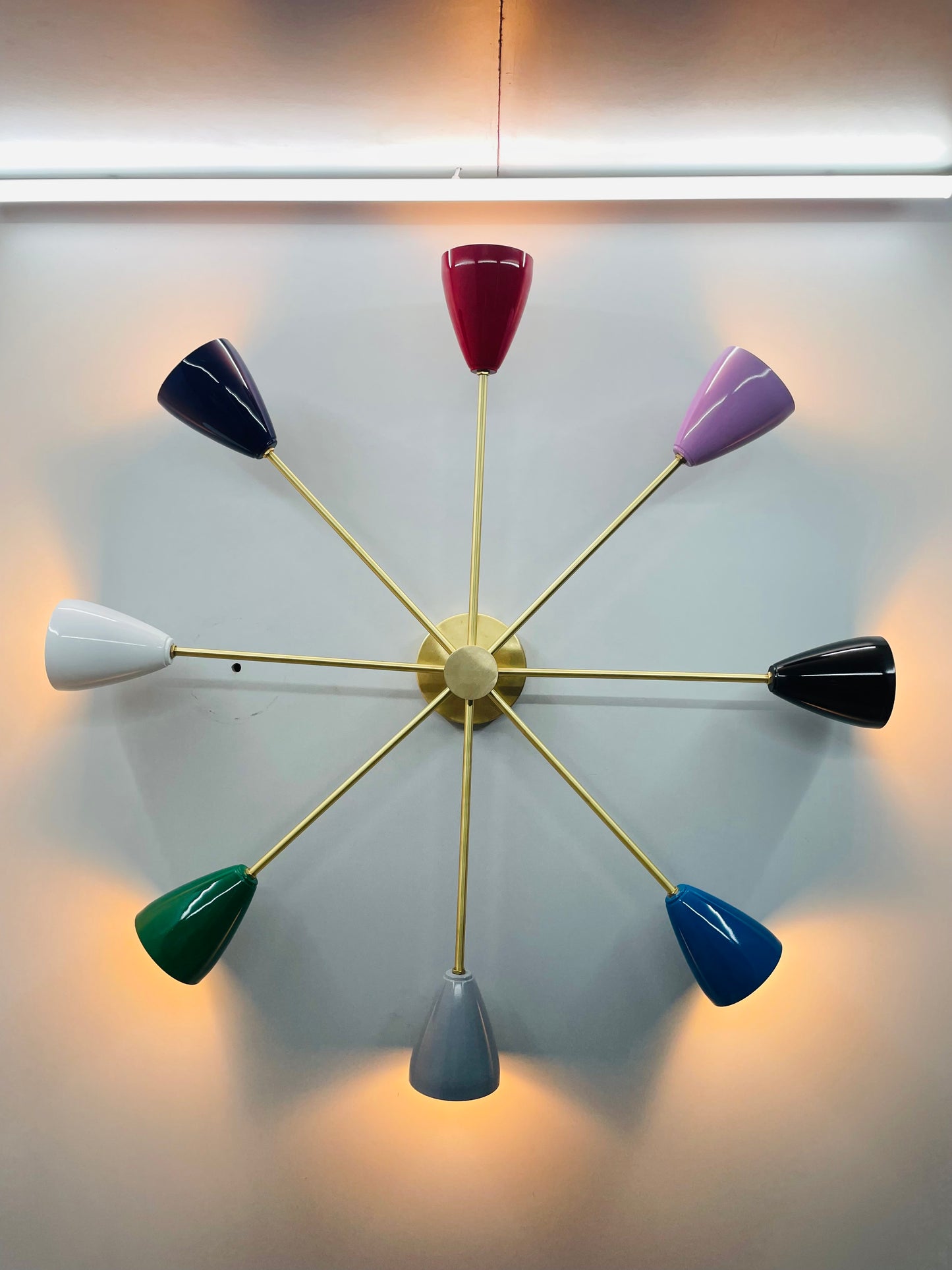 Versatile Italian Design Ceiling Light - Brass Fixture