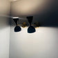 Brass Wall Lights - Pair of Italian Mid Century Modern Sconces
