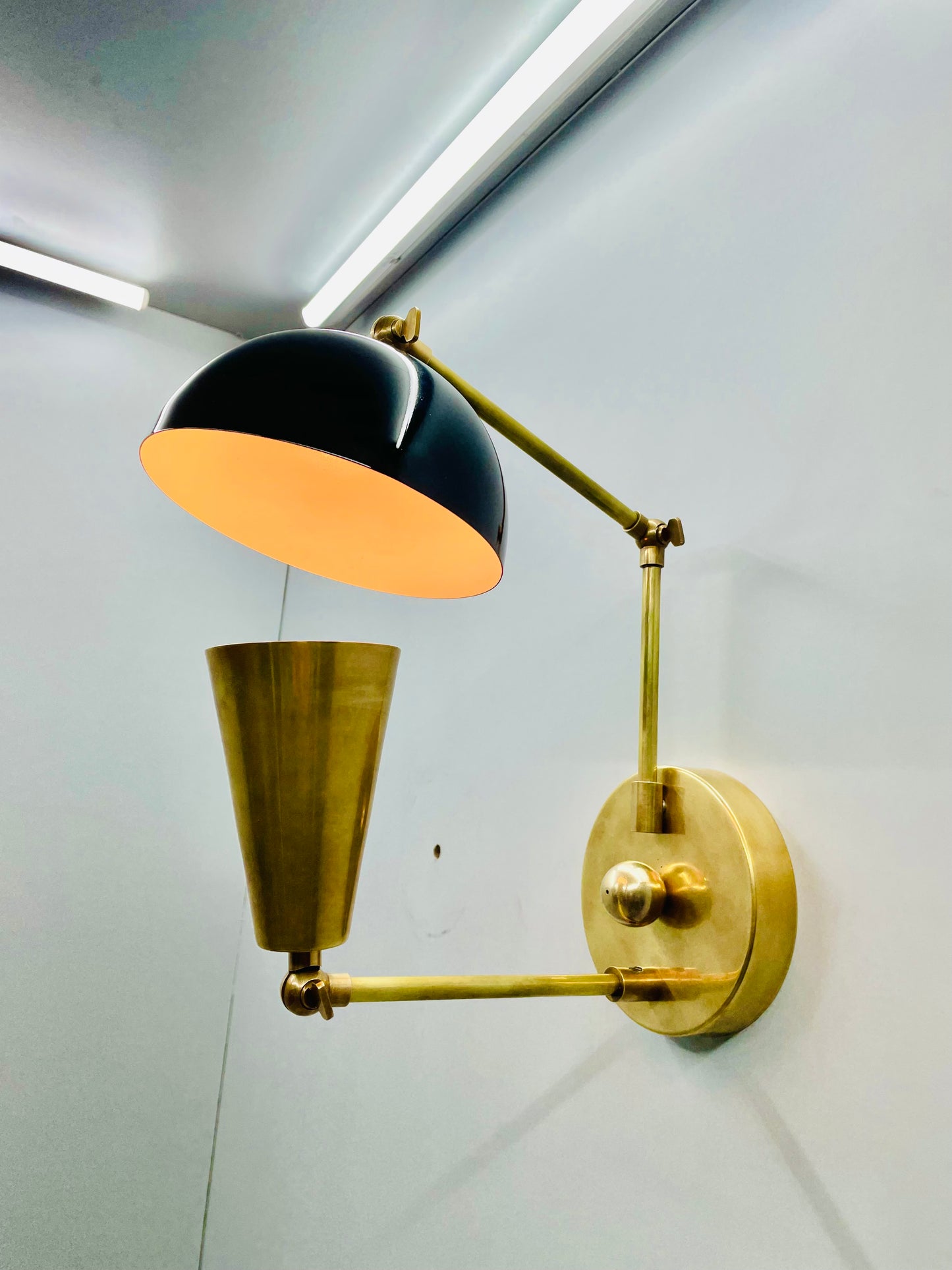 Mid Century Modern Industrial Wall Light Lamp - Custom Design