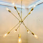 Mid Century Sputnik Chandelier , Modern Handmade CLASSIC Brass Sputnik Ceiling Light Fixture Lamp 10 light 40inch - Global Lights Hub