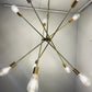 Mid Century Sputnik Chandelier , Modern Handmade CLASSIC Brass Sputnik Ceiling Light Fixture Lamp 10 light 40inch - Global Lights Hub