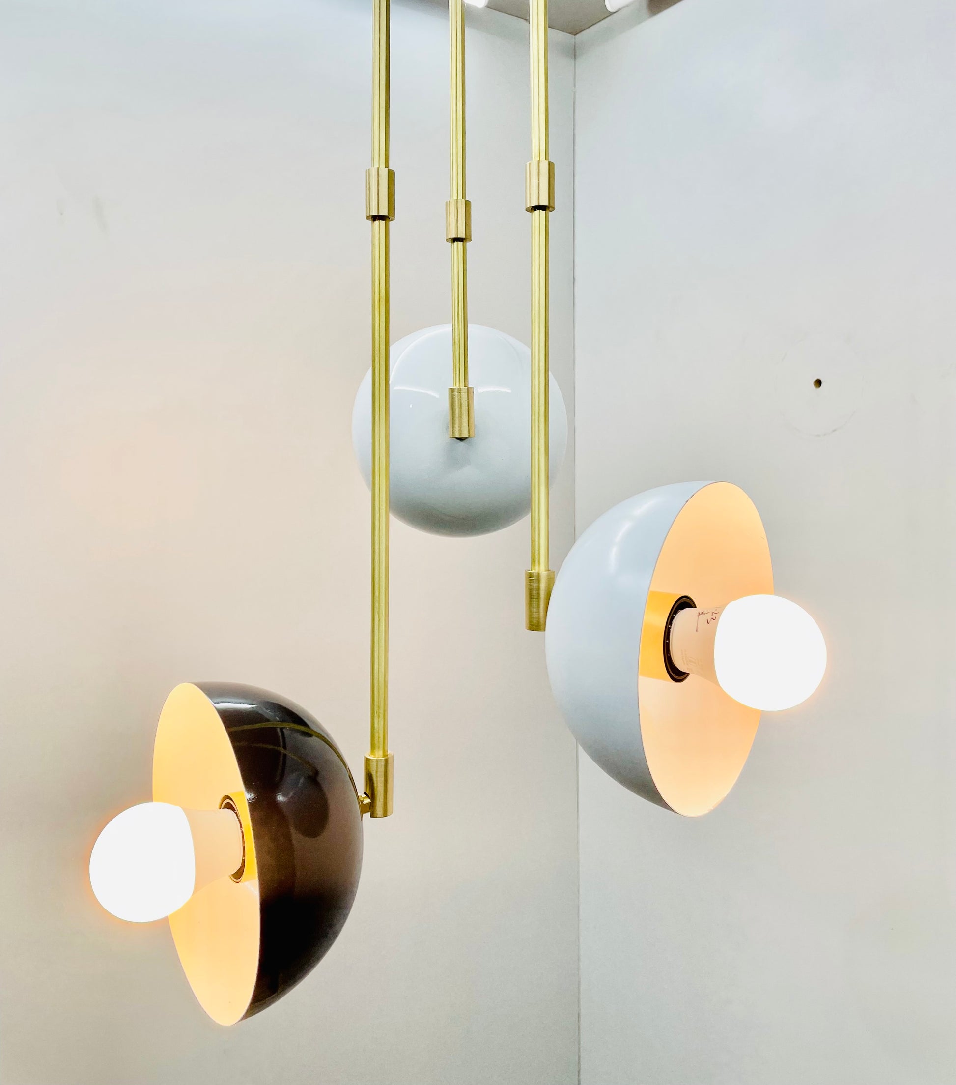 3 Cone Mid Century Modern Sputnik Chandelier Light Fixture - Global Lights Hub