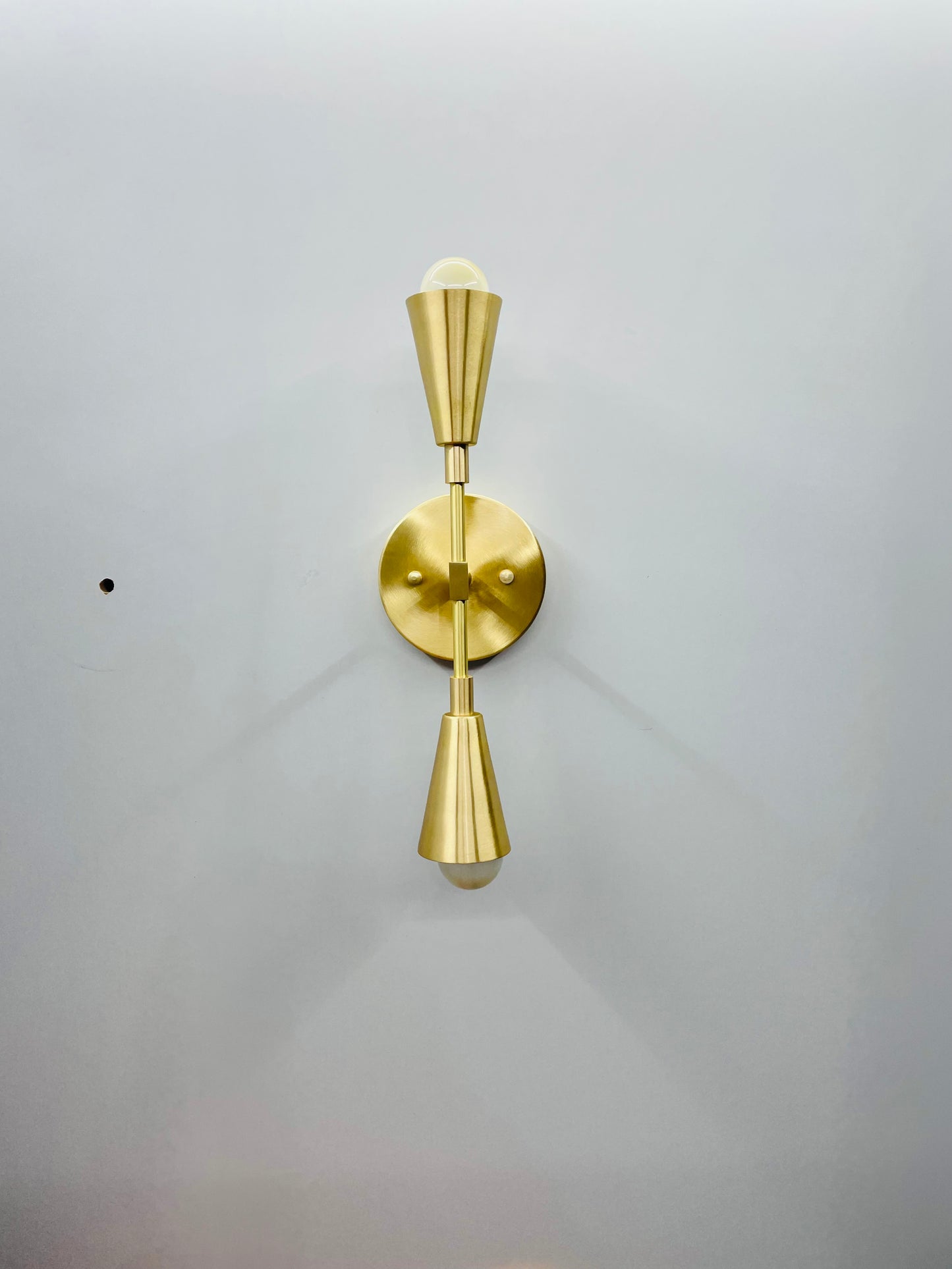 Create a Warm Ambiance with Italian Double Cone Wall Sconce