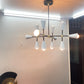 Gorgeous Mid Century White Sputnik Ceiling Light Lamp Dining room 12 Light - Global Lights Hub