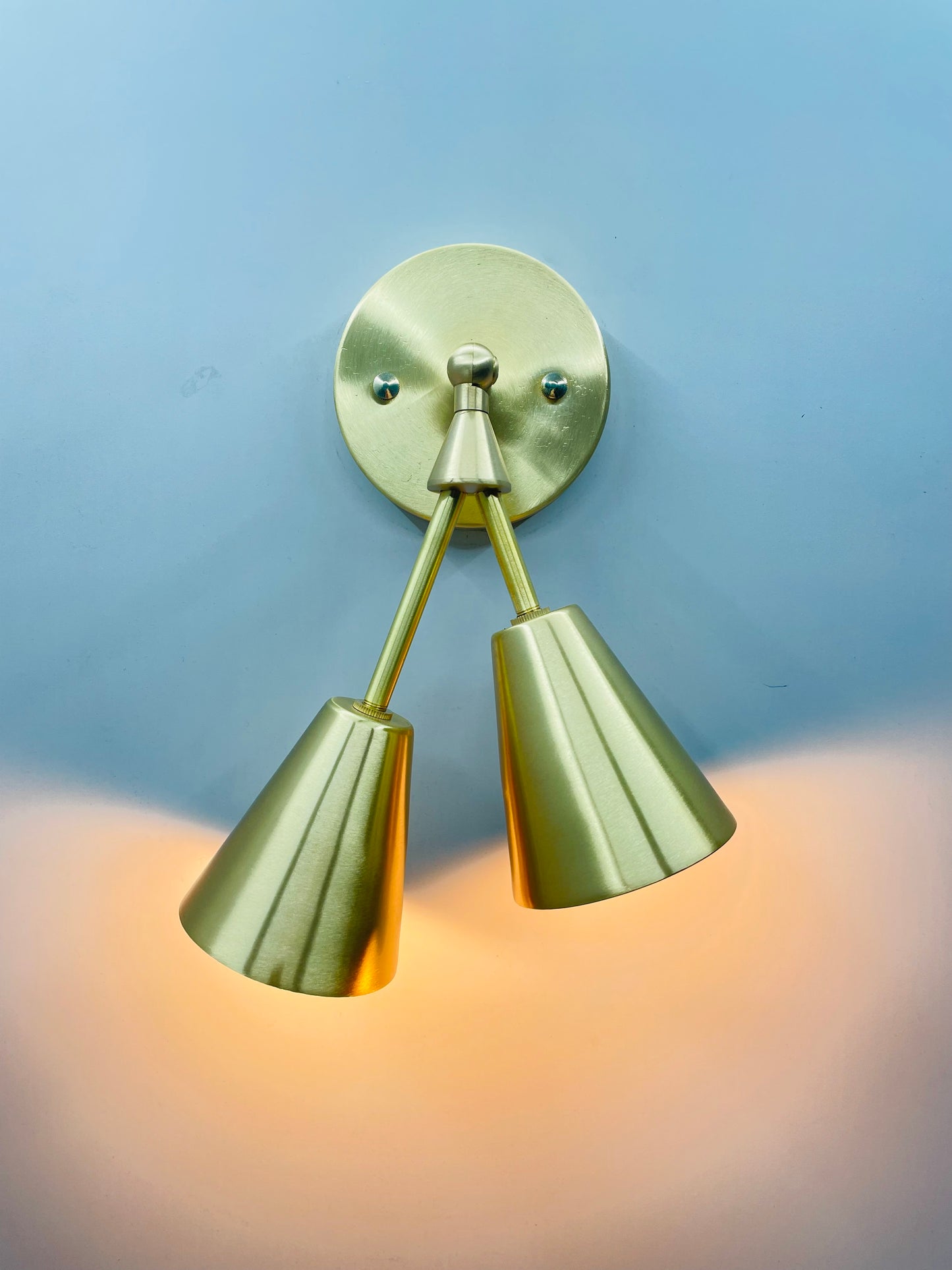 Sleek and Elegant Diabolo Wall Sconce - Side View