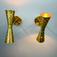 Mid-Century Modern Wall Sconces - Bow Tie Design - Side View