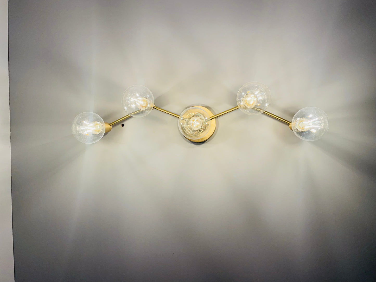 Illuminate Your Space with Stylish Brass Wall Light Fixture