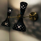 Elegant Brass Wall Light Lamps in Italian Modern Stilnovo Style - Set of Two