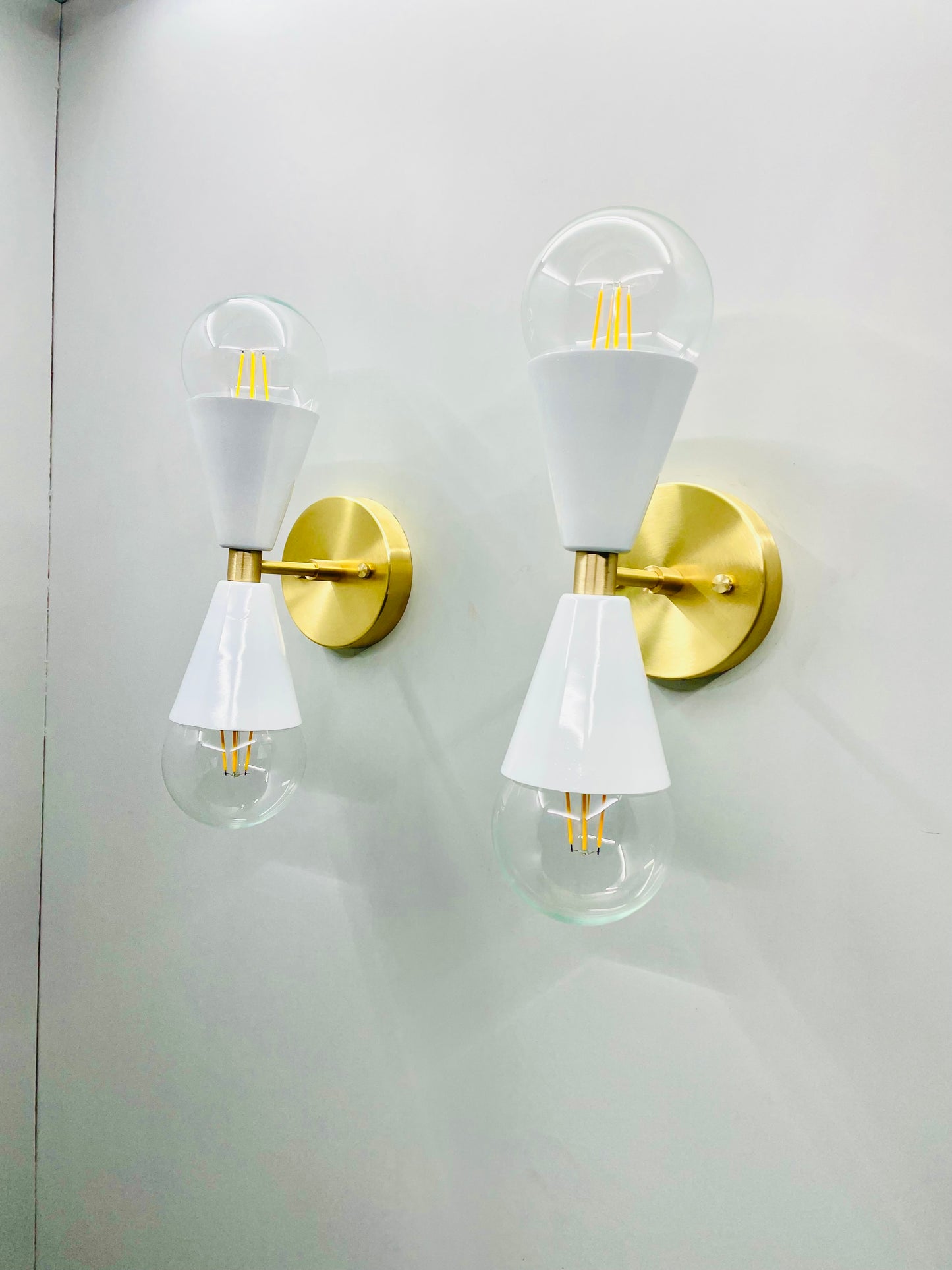Contemporary Wall Fixture with Stilnovo Light Element