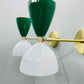 Captivating Green and White Wall Sconces for Interior Lighting
