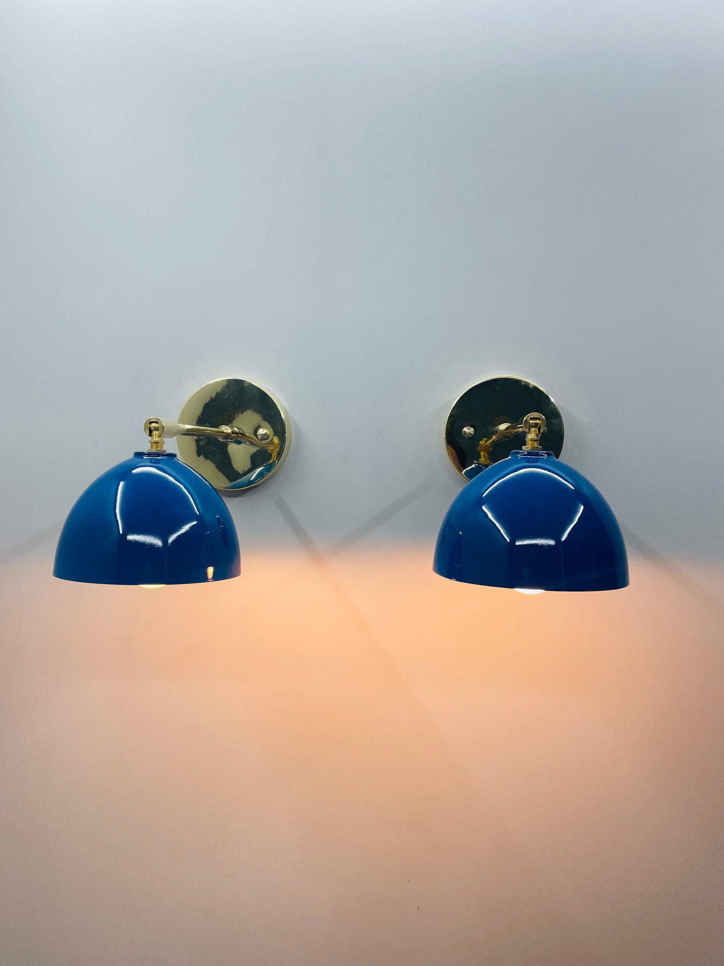 Distinctive Pair of Vintage Plug-In Sconce Lamps - Modern Light Fixtures